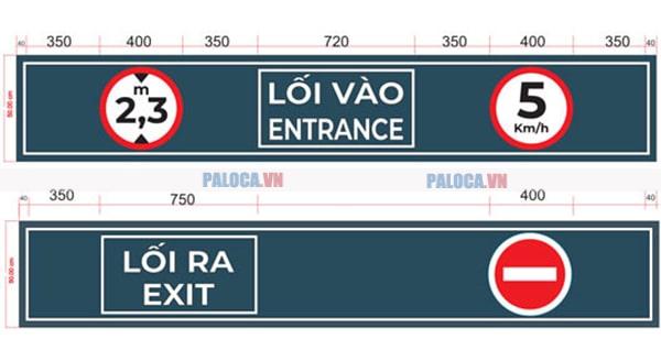 Biển báo giao thông đường bộ chỉ dẫn lối vào tầng hầm 130.000 - 215.000VNĐ