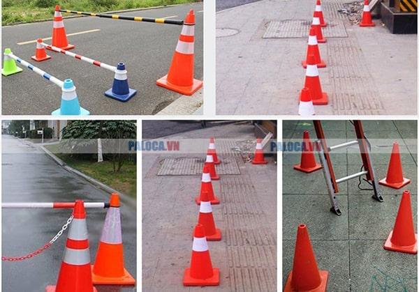 Cọc tiêu giao thông hình chóp nón thông dụng, giá rẻ, hiệu quả cao