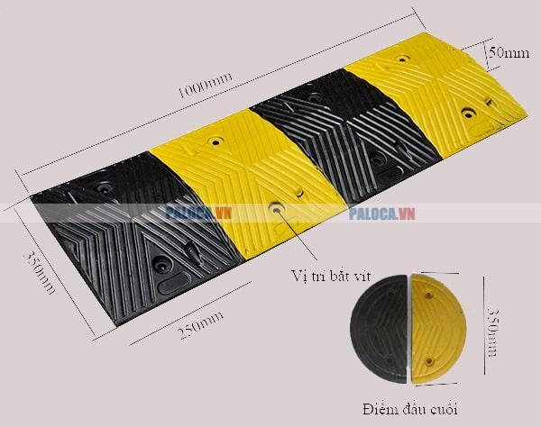 Giá gờ giảm tốc cao su nhúng EPDM 180.000VNĐ