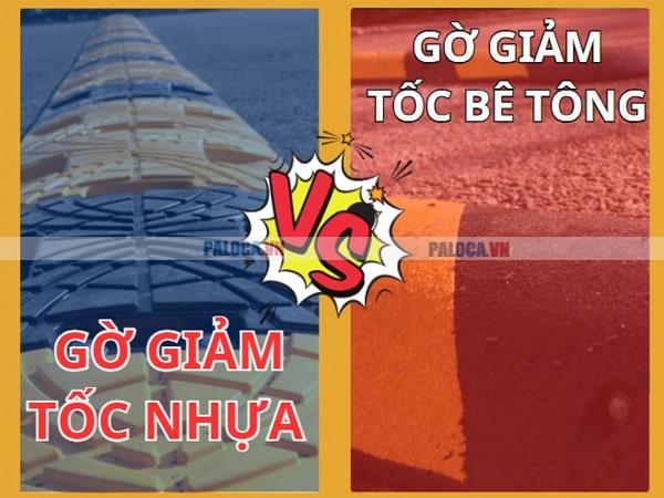 So sánh gờ giảm tốc nhựa với gờ giảm tốc bê tông