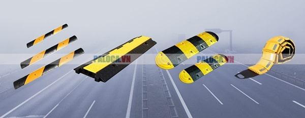Gờ giảm tốc cao su có khả năng giảm tốc tuyệt vời <40km/h, chống trơn trượt tốt