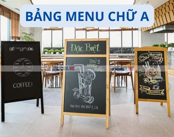 Bảng menu chữ A