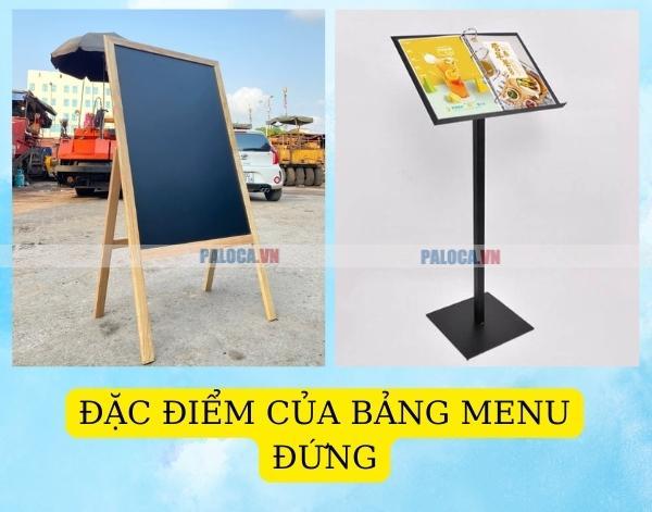 Đặc điểm của bảng menu đứng