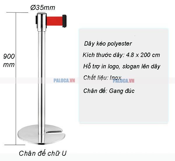 Tham khảo kích thước độ cao, đường kính thân trụ cột chắn inox