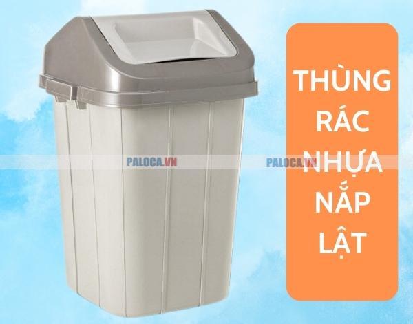 Thùng rác nhựa nắp lật