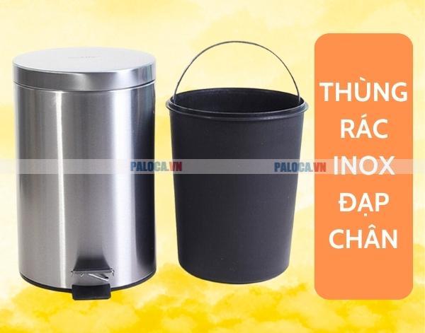 Thùng rác inox đạp chân