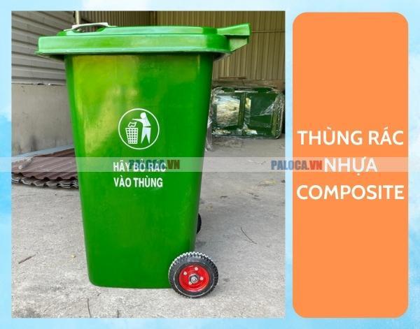 Thùng rác ngoài trời bằng nhựa Composite