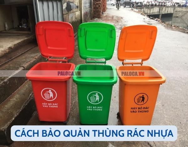 Cách bảo quản thùng rác nhựa