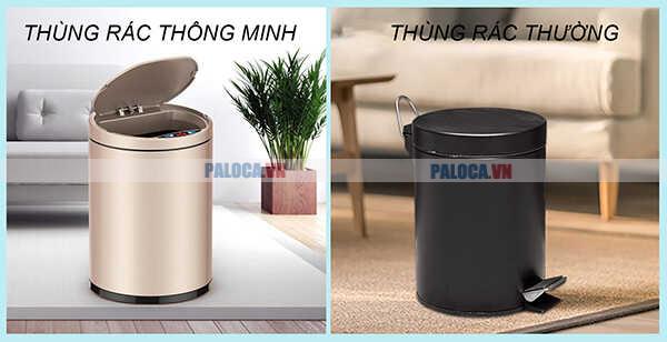 Chọn thùng rác thông minh hay thùng rác thường cần cân nhắc dựa trên yêu cầu về tiện ích mà khách sạn mong muốn