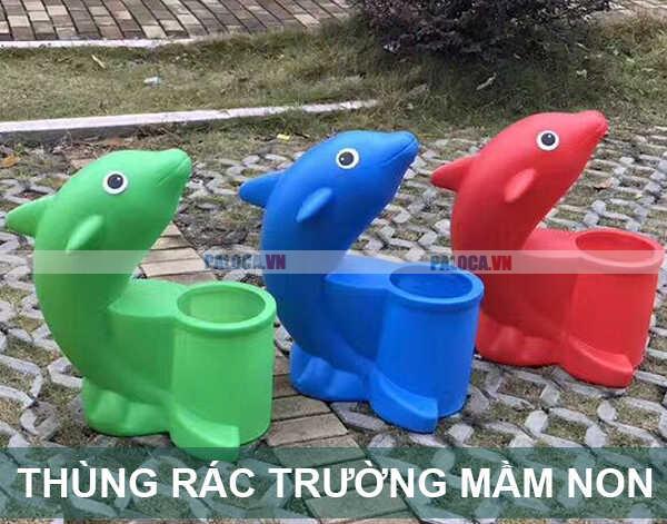 Cách chọn thùng rác trường mầm non