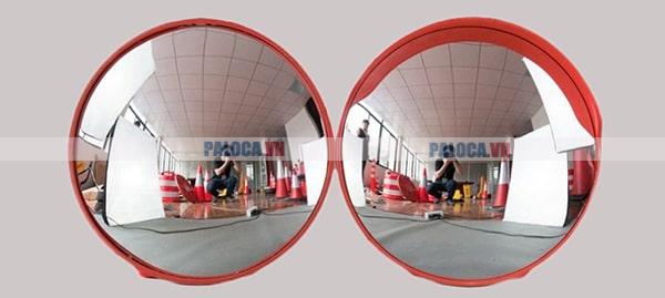 Cấu tạo gương cầu lồi d600, d800, d1000 khác nhau kích thước, chất liệu