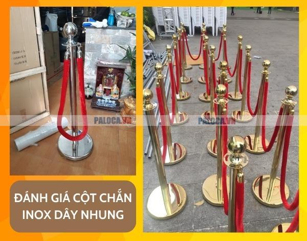 Đánh giá cột chắn inox dây nhung cần dựa trên nhiều tiêu chí