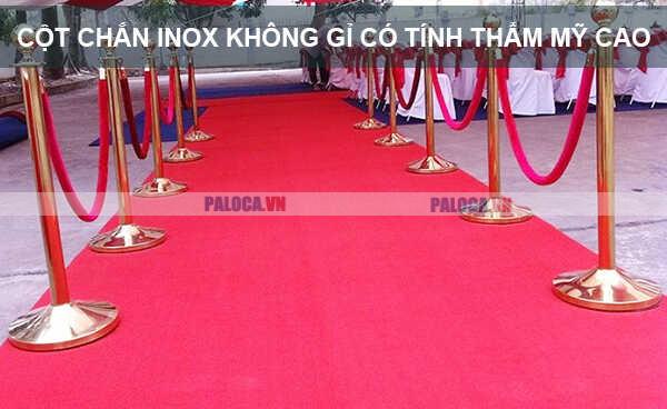 Cột chắn inox không gỉ được đánh giá cao về tính thẩm mỹ