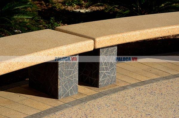 Ghế băng dài bằng đá granite dùng tại công viên