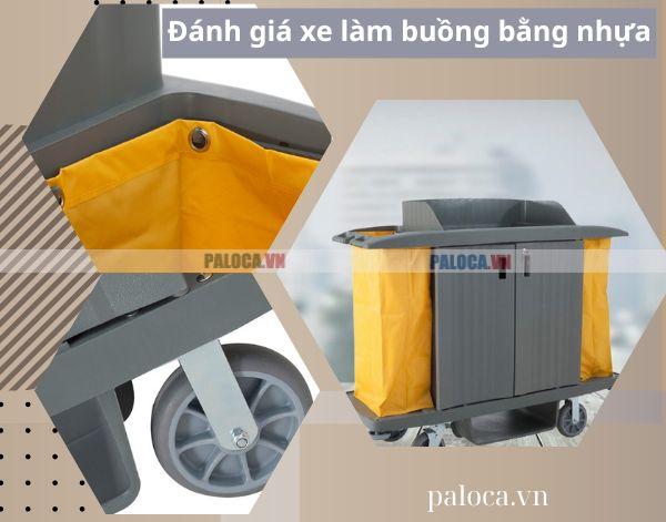 Xe làm buồng nhựa cấu tạo chắc chắn, chịu trọng lượng khoảng 200kg