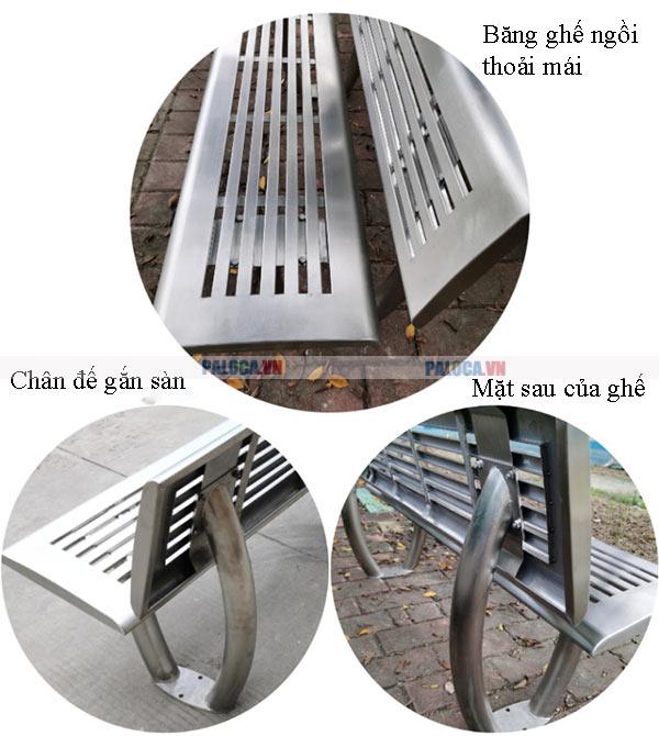 Ghế công viên gắn cố định sàn