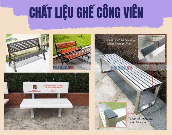    Ghế công viên làm bằng chất liệu nào sẽ bền?