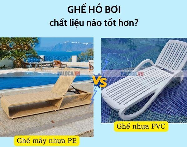 Bạn sẽ chọn mua loại ghế hồ bơi chất liệu nào?