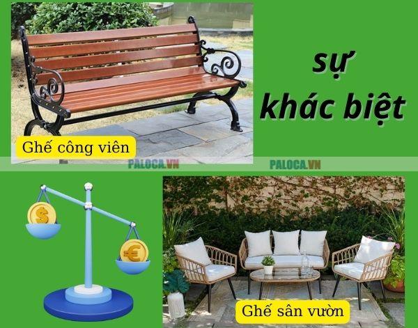 Ghế sân vườn và ghế công viên