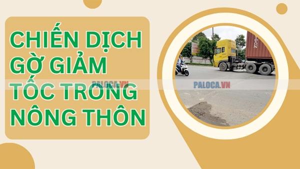 Gờ giảm tốc tại nông thôn cả thiện môi trường, sự hiện đại, văn minh