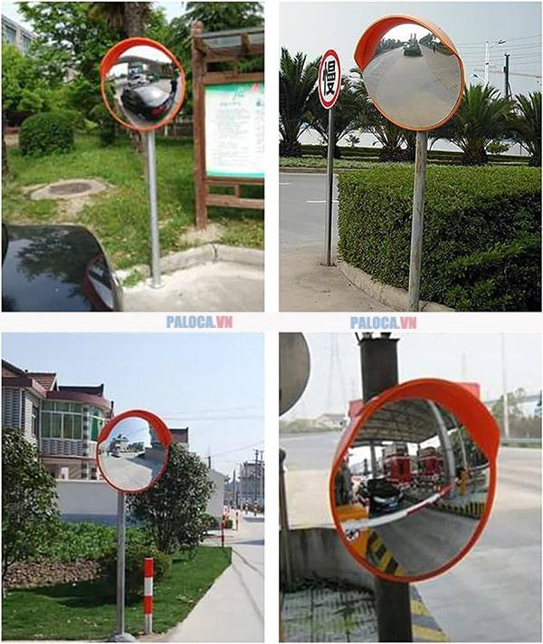 Gương cầu lồi d600, d800, d1000 được dùng nhiều nhất