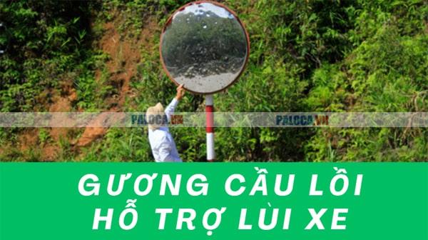 Gương cầu lồi gỗ trợ lùi xe