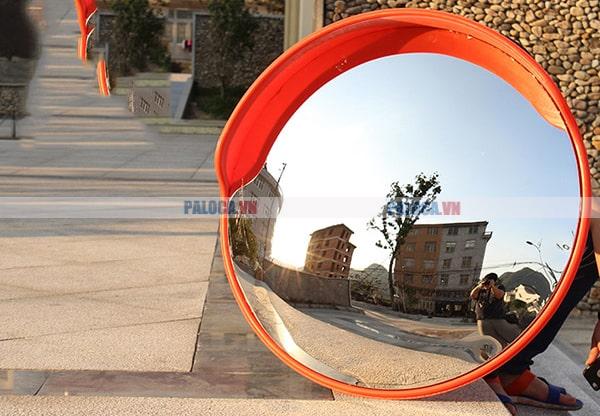 Gương cầu lồi inox 800mm dùng trong khu vực đông dân cư, trong khu công nghiệp