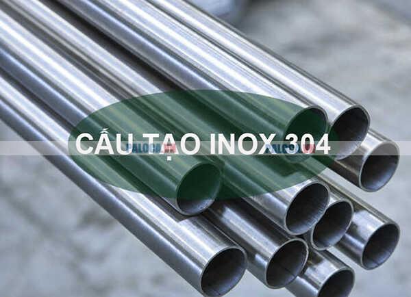 Cấu tạo của inox 304 có sự góp mặt của nhiều nguyên tố như sắt, crom, niken,...