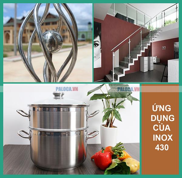 Với tính năng nổi trội, inox 430 được đánh giá phù hợp để ứng dụng trong nhiều lĩnh vực sản xuất