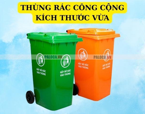 Thùng rác công cộng kích thước vừa