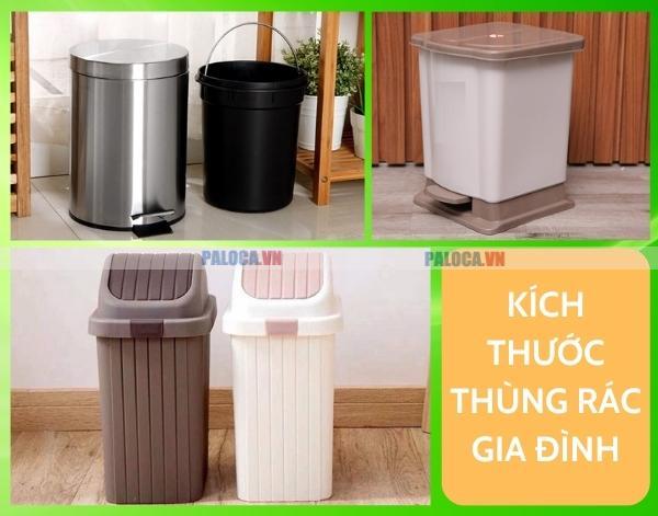 Kích thước thùng rác gia đình