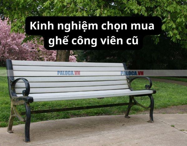 Mua ghế công viên cũ