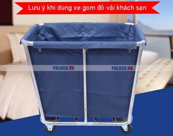 Lưu ý khi dùng xe gom đồ vải khách sạn