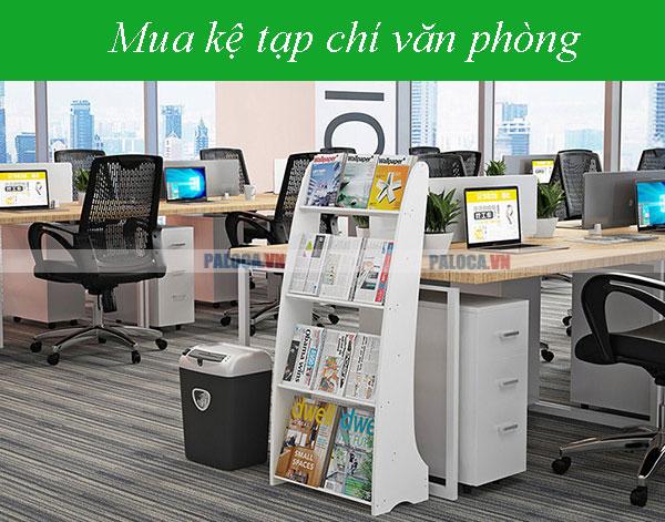 Xác định vị trí đặt kệ tạp chí văn phòng