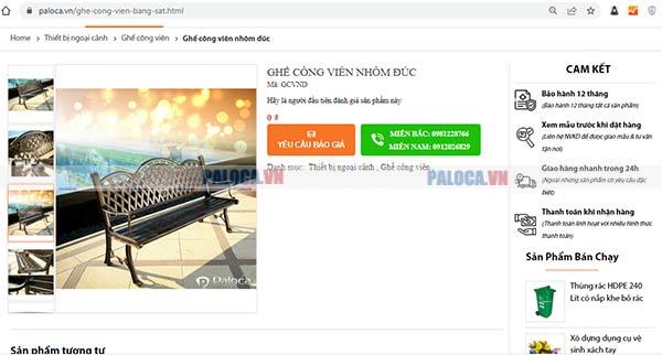 Đặt mua ghế công viên online và những điều nên lưu ý