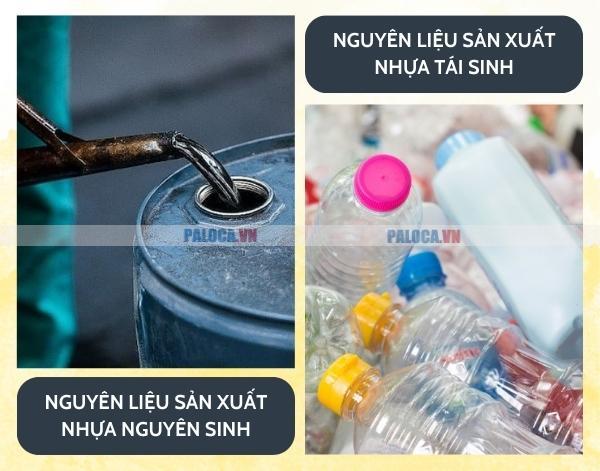 Nhựa nguyên sinh và nhựa tái sinh có nguồn gốc hoàn toàn khác biệt