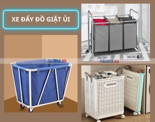 1 số mẫu xe đẩy thu gom đồ cần giặt