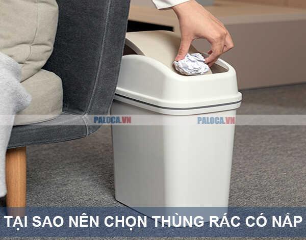 Tại sao nên chọn thùng rác có nắp?