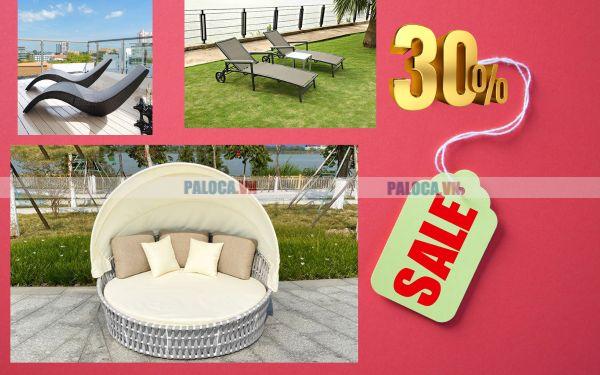 Các đơn vị hay sale ghế hồ bơi vào dịp hết mùa du lịch