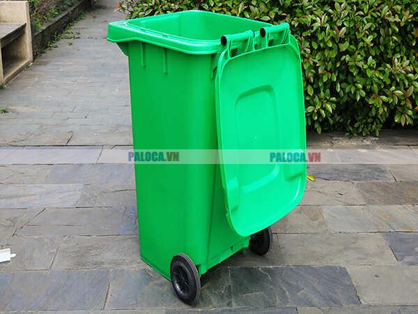 Thùng rác nhựa HDPE bền bỉ, phù hợp sử dụng ở môi trường ngoại thất