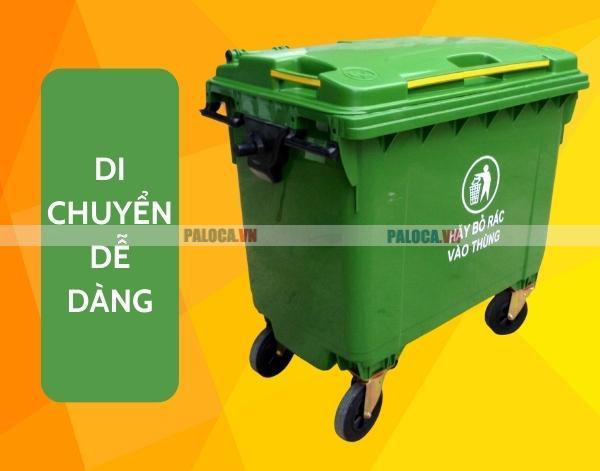 Thiết kế bánh xe giúp di chuyển dễ dàng