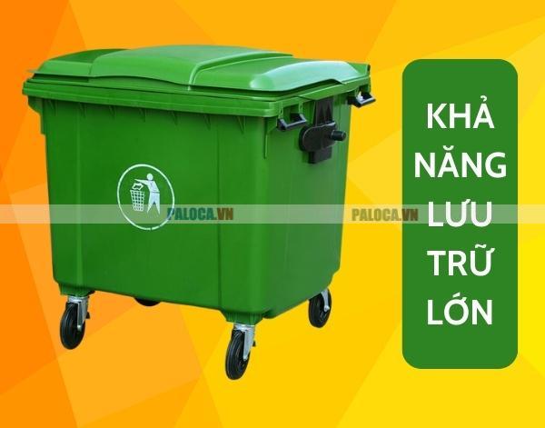 Thùng rác dung tích lớn có khả năng lưu trữ cao