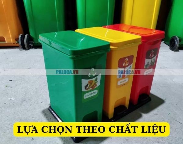 Lựa chọn chất liệu thùng rác phù hợp