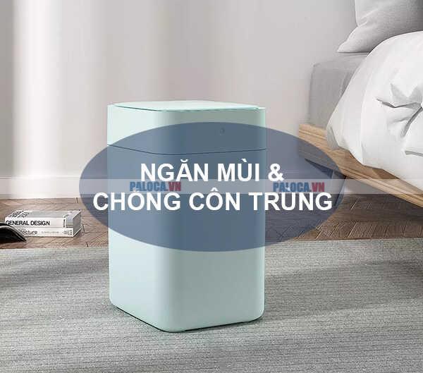 Thiết kế thùng kín khít giúp ngăn mùi và chống côn trùng hiệu quả