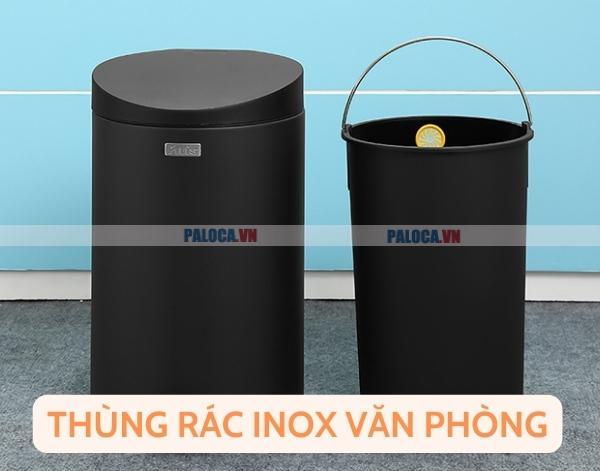 Thùng rác văn phòng làm bằng inox