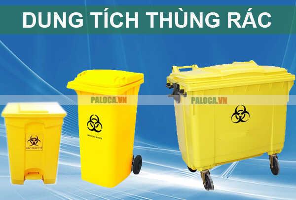 Chọn dung tích thùng rác phù hợp tránh gây lãng phí hoặc làm tràn rác ra ngoài mất vệ sinh