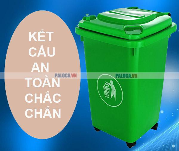 Kết cấu thùng rác cần đảm bảo chắc chắn, an toàn