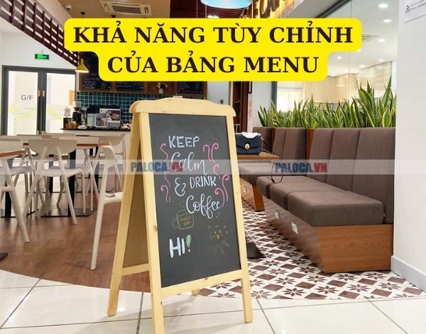 Đánh giá khả năng tùy chỉnh của bảng menu để xem sản phẩm có đáp ứng được yêu cầu sử dụng