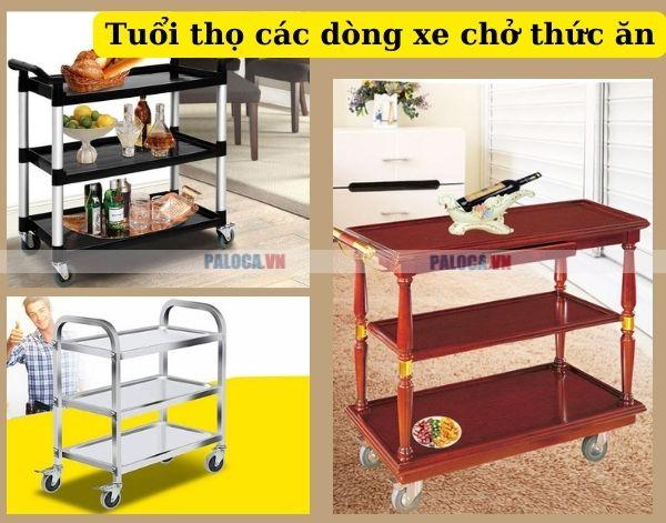 Khám phá tuổi thọ xe đẩy đồ ăn hiện nay