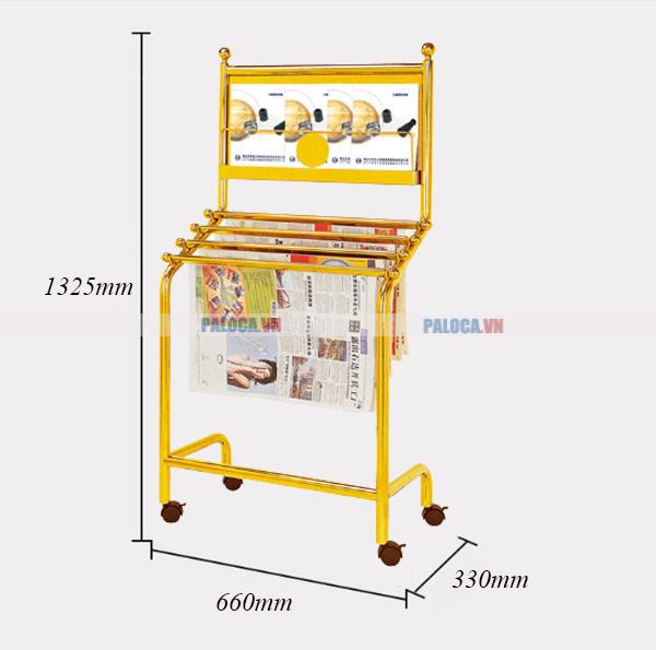 Chú ý tới chiều cao, kích thước giá kệ để tạp chí